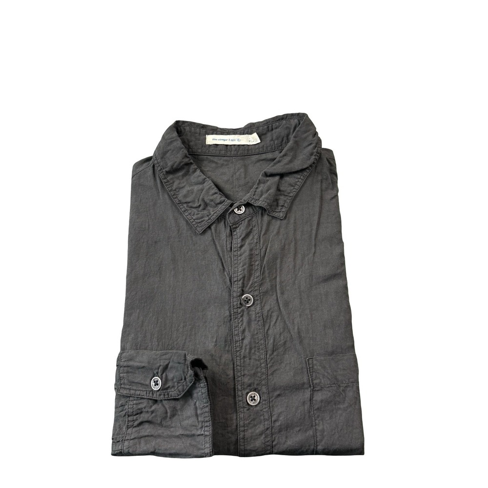 Industry Of All Nations Black Organic Cotton Iron Vinegar 8 Dips Shirt Mens L